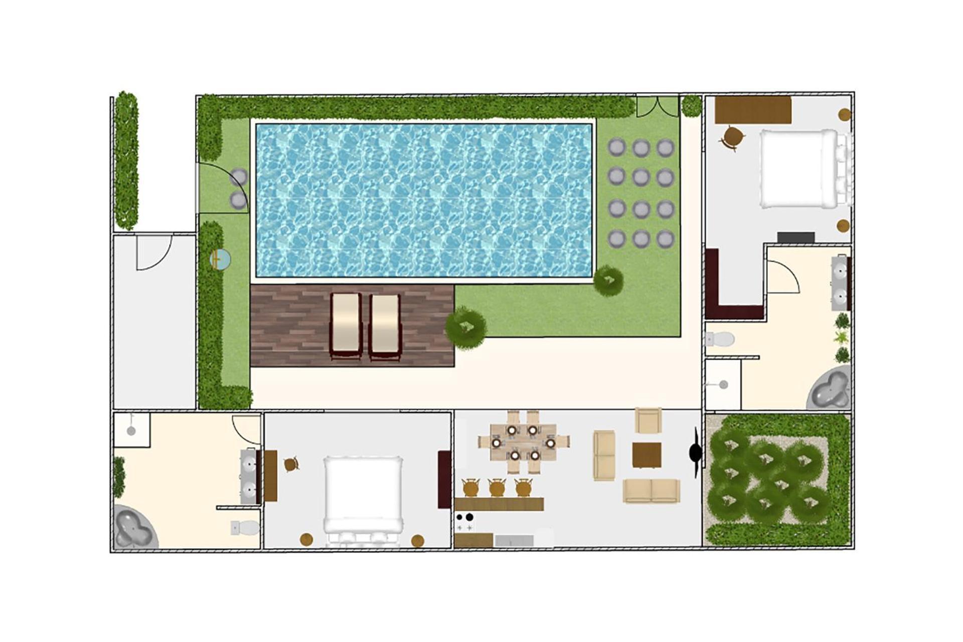 Villa Lotus By Optimum Bali Villas Семиняк Екстериор снимка